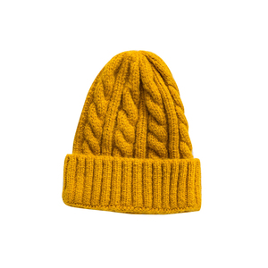2020 hat female autumn and winter twist knit wool top hat Korean version wild hood casual student heard cold protection hat - Product Image 1