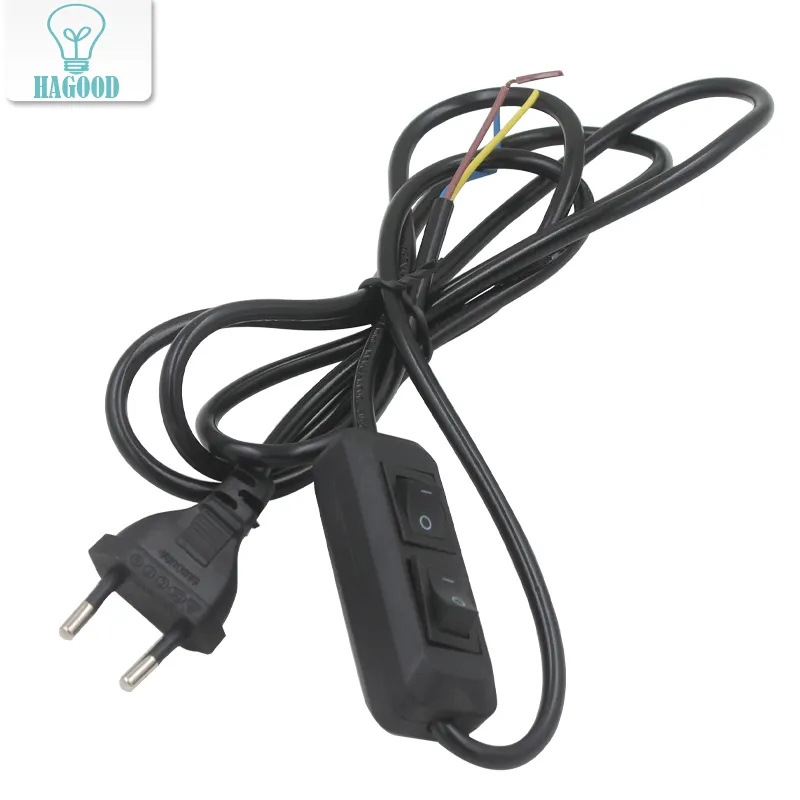 1.8m cordon d'alimentation câble US Plug EU Plug 303 interrupteur fil pour pendentif ampoule LED Suspension support de prise sel E12/E14/E26/E27 support