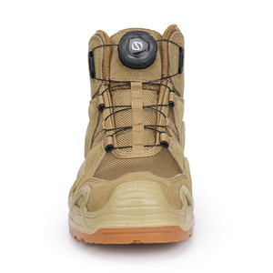 DF701 0701 Tactical <b>Hiking</b> <b>Boots</b> Tan High Top Lace Up Outdoor All Seasons Waterproof Men Suede <b>Boots</b> - Product Image 2