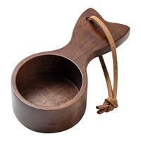Offre Spéciale noyer bois expresso café grain cuillère accessoire écologique 50ml mesure dosage thé sucre café accessoires