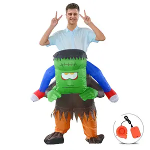 HUAYU 2023 Adult Funny Inflatable Pig Costume Inflatable T-rex Dinosaur Costume Halloween Outdoor Blow Up Dress For Adult