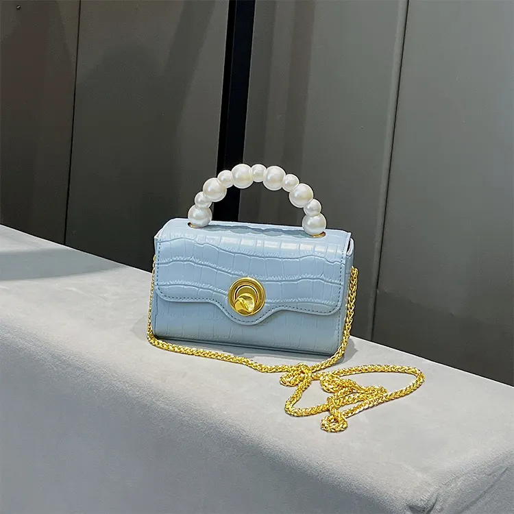 Tote Bag Korean Fashion Leather Messenger Bag Pearl Handbag Shoulder Handbags For Women