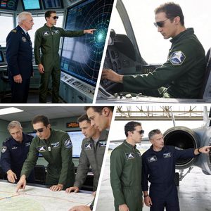 Disfraz de Piloto de Combate JoyFuncos para Hombre, Mono de Aviador, Traje de Vuelo, Disfraz de Halloween, Disfraz de los Años 40, Disfraz de Carnaval, Cosplay - Product Image 6