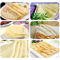Machine électrique commerciale de presse de crêpe de feuille ronde cuite de maïs de roti de tortilla mexicaine de chapait de crêpe