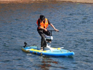 Vélos aquatiques gonflables SUP, vélo à pédales en métal, équipement de sport nautique portable, bateau électrique - Product Image 3