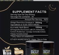 Pâte de Shilajit 100% haute pureté 50g 30g pâte de résine acide fulvique résine Shilajit
