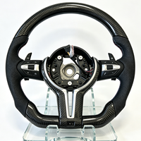 Volant en cuir et fibre de carbone personnalisé pour BMW M3 M5 F01 F20 F22 F25 F31 F30 F10 F32 E70 E81 E82 E90 E9 X3 F15 X1 X2