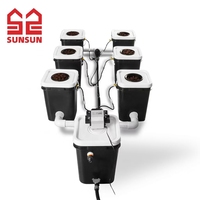 Système hydroponique de culture en eau profonde à recirculation intérieure avec pompe à diaphragme, seau de clonage, tour verticale 220V/50Hz OEM Haute Performance