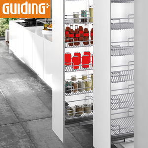 Despensa de cocina, organizador de almacenamiento, rodamiento de bolas, deslizante, extraíble, estantes de alacena para esquina, armarios de cocina - Product Image 3
