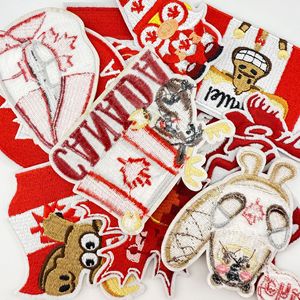 Canada <strong>National</strong> Day Embroidery <strong>Iron</strong> on Moose Beaver 1st of July Patches - Product Image 6