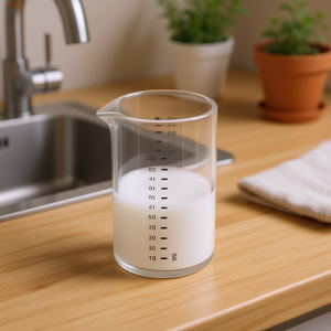 Mini taza medidora de 100 ml de vidrio transparente con boquilla para uso en la cocina - Product Image 3