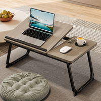 Bureau d'ordinateur pliable en bois minimaliste et portable, personnalisable et adapté à la vente en gros, idéal pour les maisons, les écoles et les bureaux