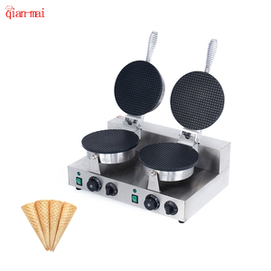Thiết Kế Mới Bề Mặt Thép Không Gỉ Đúc Nhôm Không Dính Tấm Ice Cream Cone Waffle Maker / Waffle Cone Maker Máy - Product Image 1