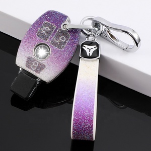 Custodia per portachiavi per auto per Mercedes A <span class=keywords><strong>C</strong></span> E S R Class GLA SLK accessori per chiavi per auto Diamond Car Key Fob Case - Product Image 4
