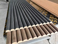 Panneaux Muraux MDF Flexibles Cannelés Rainurés 3D, Panneau Tambour Courbé