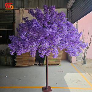 SMOOTH Decoración para Eventos de Boda y Salones de Banquetes, Árbol de Flores de Cerezo Artificial de Color Lavanda Púrpura de 8 Pies de Altura - Product Image 3