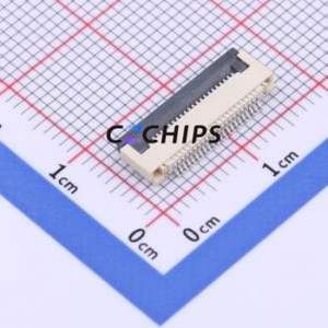 FPC-0.5FX-22PWBH20 FFC/FPC Connector SMD,P=0.5mm Connector Flip Cover Type Bottom Contact 22P 0.5mm - Product Image 1