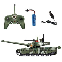Vente en gros de voitures de combat télécommandées 27 MHz 6 canaux, jouet réaliste avec sons et lumières, prêtes à l'emploi, portée de plus de 15 m, chargeur inclus