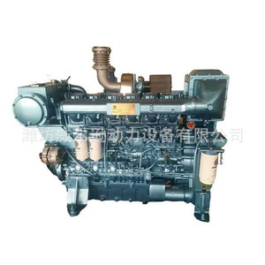 เครื่องยนต์ดีเซลทางทะเล Weifang WP12 450 แรงม้า หกสูบ สี่จังหวะ 1800 รอบต่อนาที สตาร์ทอัตโนมัติ สำหรับเรือ - Product Image 2