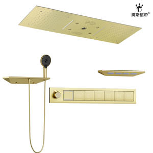 <b>Light</b> Luxury Home Multi-Functional Stainless Steel <b>Shower</b> Head Set Gunmetal Gray Concealed <b>for</b> Bathrooms & Toilets - Product Image 5