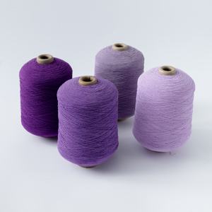 <b>100</b># Dyed Latex <b>Polyester</b> Core Spun Rubber Covered <b>Yarn</b> High Tenacity Smooth Ring Spun for Socks Knitting - Product Image 3