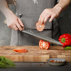 <span class=keywords><strong>Vente</strong></span> Chaude <span class=keywords><strong>Couteau</strong></span> à Sashimi Professionnel Yanagiba Japonais pour Restaurant et Cuisine avec Manche en Bois - Product Image 4