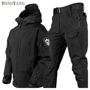 Traje Térmico de Forro Polar para Hombre TONGYANG, <span class=keywords><strong>Ropa</strong></span> de Caza, Uniforme Táctico de Soft Shell para Otoño e Invierno - Product Image 3