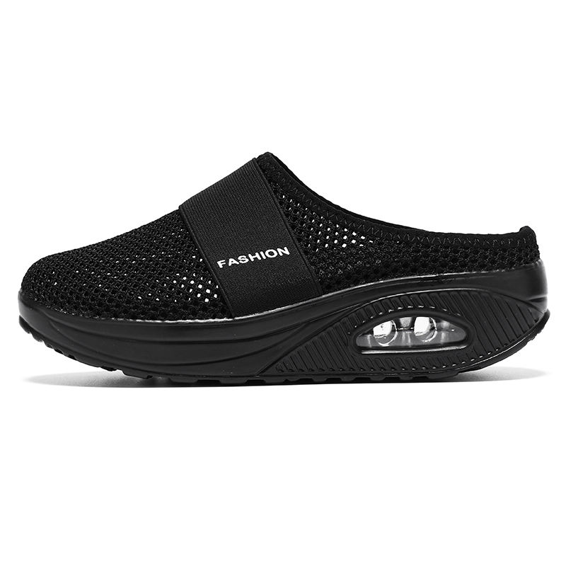 Scarpe con suola spessa alla moda, pantofole da donna, maglia