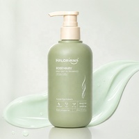 HALORINNA Shampooing Romarin & Menthe 300ml Extrait de Biotine Nourrissant Revitalisant Cuir Chevelu Fortifiant Cheveux Volumineux pour Soin Quotidien