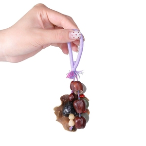 Wholesale Hand-woven Multi Kind Plant Fruit Shell Key Ring <b>Wind</b> <b>Chime</b> Natural Handicraft Pendant - Product Image 1