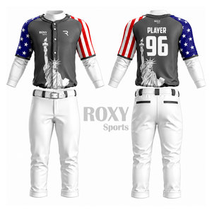 Servicios OEM, Uniformes de Béisbol con Logotipo Personalizado, Diseño Sublimado de Alta Calidad, Venta en Línea a Bajo Precio - Product Image 1