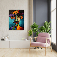 HAOWAI-Art Mural Vintage en Verre de Mozart pour Café et Salon, Vente en Gros, OEM