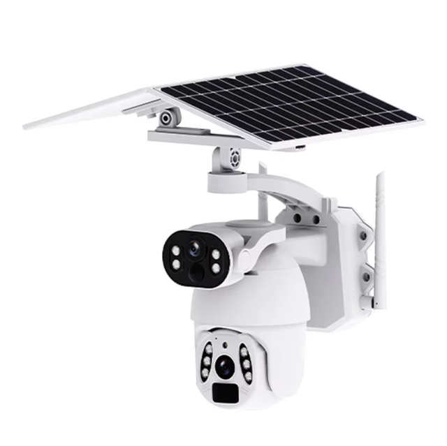 Outdoor 6MP PTZ 3K Wireless Solar Camera Dual Lens Alarm PTZ 12W Dual Solar Panel 4G Sim Card Cameras