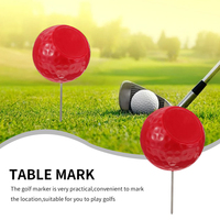 Outils de marquage de tees de golf personnalisés avec logo imprimé en usine, marqueurs en plastique pour parcours de golf, marqueurs de tees de golf colorés à fossettes