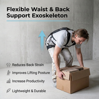 Exosquelette passif à force augmentée avec assemblage pivotant à cadre élastique pour les opérations de manutention de matériaux dans la logistique et la fabrication