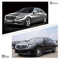Nouveau kit carrosserie de haute qualité pour Mercedes-Benz Classe S W222 Facelift 2018, pare-chocs avant/arrière, calandre, garnitures de portes, marchepieds latéraux, mise à niveau S63 100%
