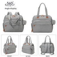 Sac fourre-tout coréen tendance, neuf, en stock, imperméable, léger, à bandoulière, avec fermeture éclair, couleur unie, imprimé, pour la maternité