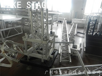 Manchon carré en aluminium pour structure de scène, idéal pour l'éclairage de concert et les toitures de structures scéniques