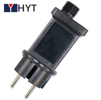 Lumières LED pour arbre de Noël étanches IP44 3V-24V DC 3-8W, adaptateur secteur, lumières de fontaine à brancher, décorations, adaptateur étanche à la pluie