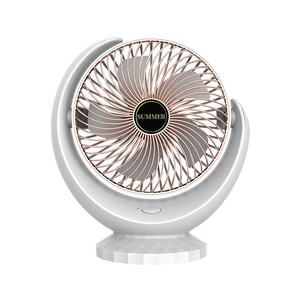 Phổ biến tiếng ồn thấp pin có thể sạc lại Bàn fan hâm mộ USB Mini Fan xách tay 240 độ gió mạnh - Product Image 2