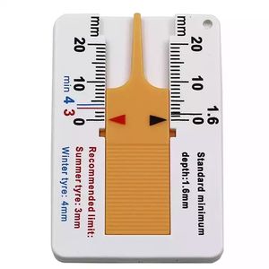 Medidor de Profundidad de Banda de Rodadura de Plástico de 0-20 mm, Regla de Profundidad para Neumáticos de Motocicleta y Camión, Herramienta de Medición de Ruedas - Product Image 4