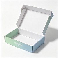 Boîte d'expédition en carton ondulé personnalisée avec logo imprimé, idéale pour l'envoi de vêtements – Offre spéciale