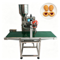 Machine de remplissage semi-automatique pour madeleines, confitures, biscuits, cupcakes, mousses, coupes, parfaits, gâteaux feuilletés, chocolats, puddings