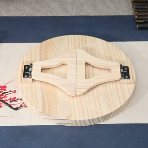 Bandeja de reposabrazos de sofá personalizada de madera de pino ecológica bandeja de aperitivos artesanal de madera - Product Image 5