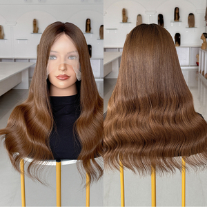 High Density <b>Long</b> Hair Glueless HD Lace Front <b>Wig</b> Per Plucked HD Lace Front for White #O1B-2-4 - Product Image 1