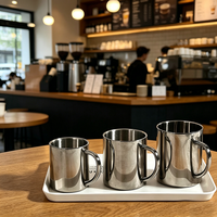 Gobelet isotherme à double paroi en acier inoxydable 304 avec couvercle et poignée, portable pour café et thé – Vente directe usine