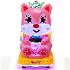 Venta al por mayor de coches de juguete MP3 con forma de ardilla, columpios eléctricos infantiles de diversión, y juegos infantiles operados con monedas. - Product Image 1
