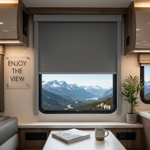 <span class=keywords><strong>Store</strong></span> <span class=keywords><strong>enrouleur</strong></span> intégré pour fenêtre de <span class=keywords><strong>caravane</strong></span> JSL RV, en polyester, avec cadre intérieur en aluminium personnalisé, moustiquaire à ressort, cassette occultante - Product Image 5
