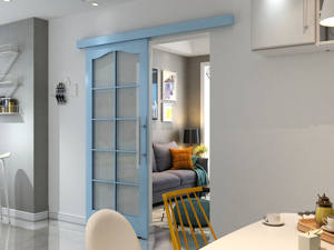 Profilé en aluminium bon marché pour porte coulissante Système de rail de <span class=keywords><strong>penderie</strong></span> Kits de quincaillerie pour usage intérieur - Product Image 4