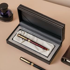 طقم هدايا فاخر من أقلام الحبر مع علبة وخرطوشة حبر قابلة لإعادة التعبئة، مخصص بشعار الشركة، مثالي للهدايا التنفيذية والشركات - Product Image 5